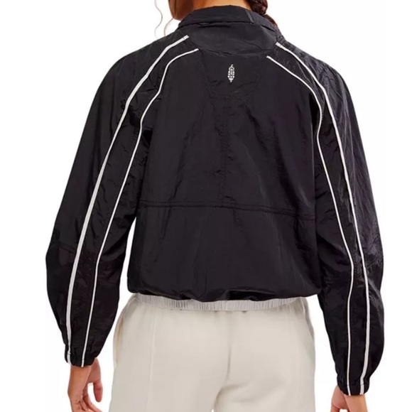NWT Free People Movement Varsity Blues Jacket Black/White Small - Picture 5 of 8